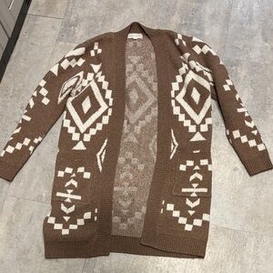 Cute cozy Aztec sweater